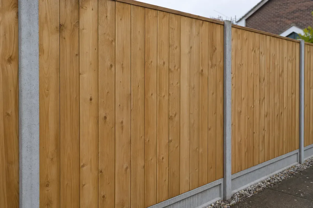 Closeboard wooden fencing installed in Oldham