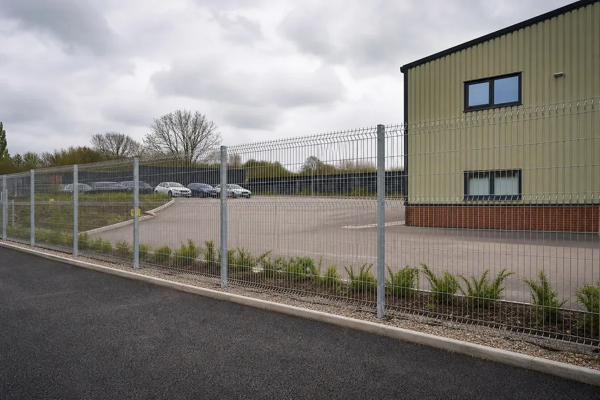 Commercial fencing installed at an Oldham business premises