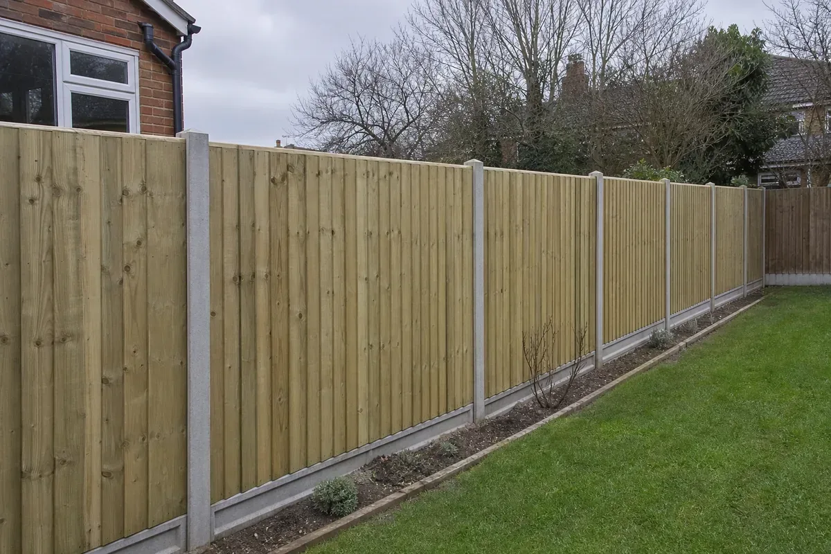 Garden fencing at an Oldham residential property
